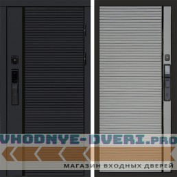Входная дверь  Smart (Смарт) Black Line Porte Grey софт